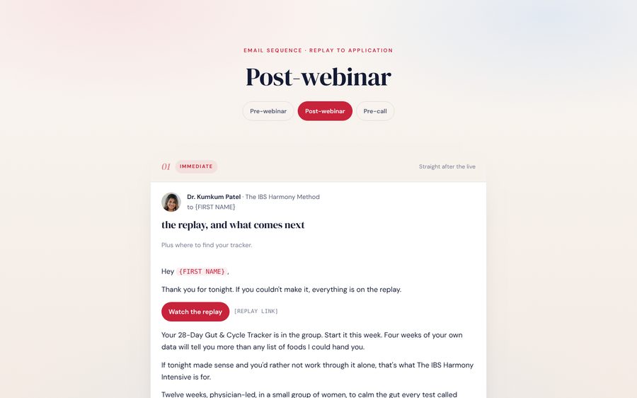 Post-webinar preview