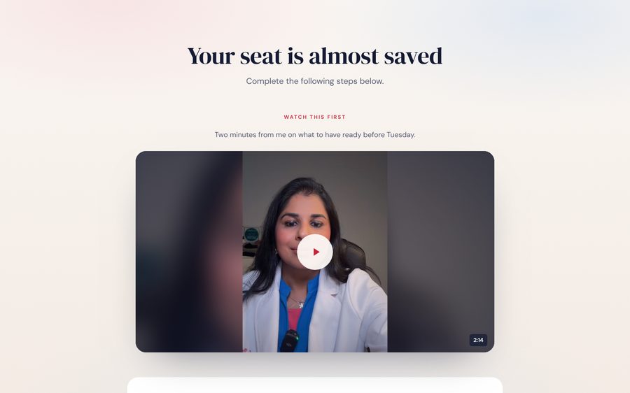 Thank-you page preview